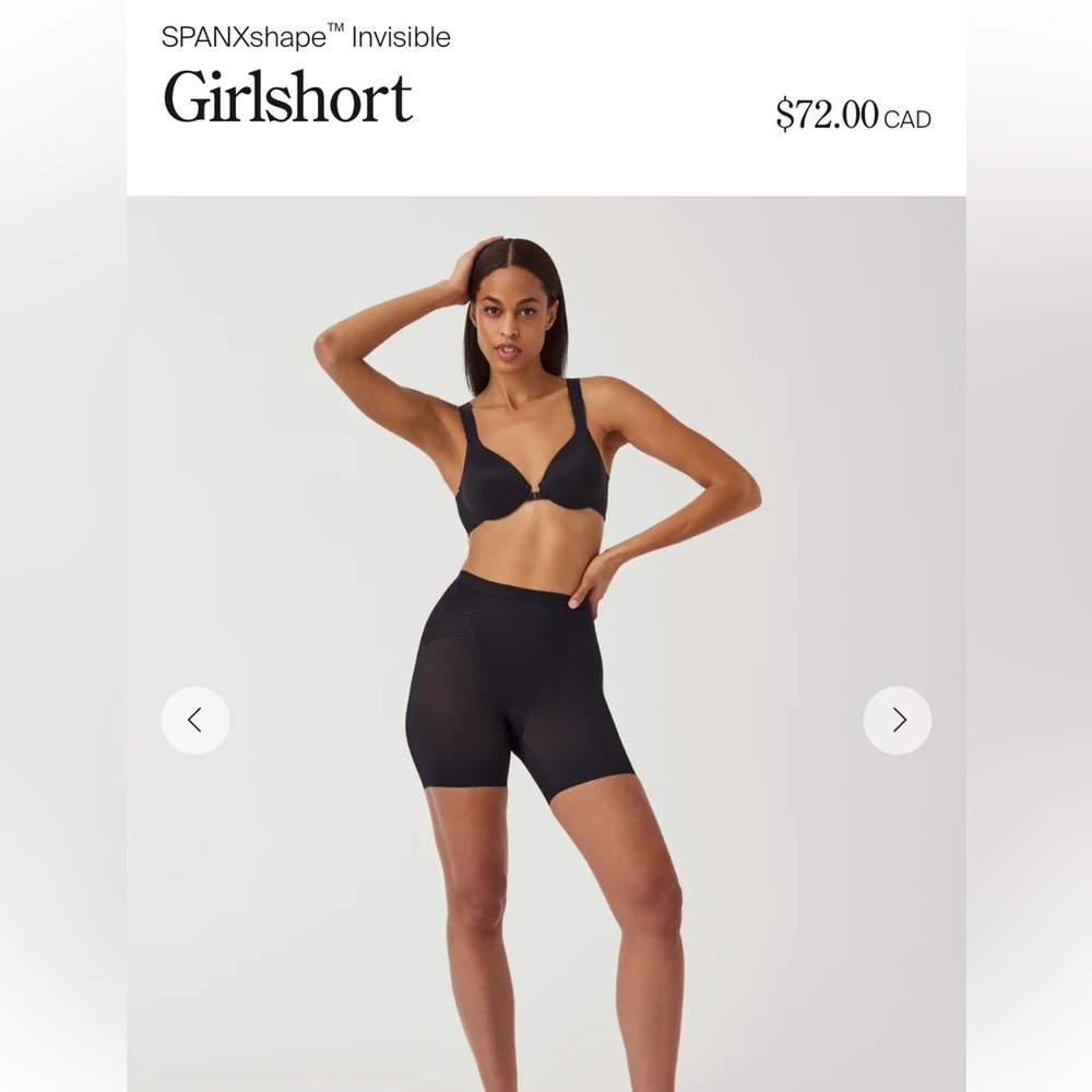 SPANXshape Invisible Girlshorts - Black SM